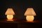 Lampes de Bureau Mushroom en Verre de Murano, 1970s, Set de 2 4