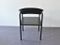 Vintage Black Leather & Black Lacquered Metal Dining Chairs, Set of 4 5