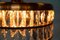 Vintage Glass Hanging Lamp in Crystal & Brass, 1960s 26