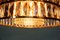 Vintage Glass Hanging Lamp in Crystal & Brass, 1960s 27