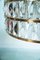 Vintage Glass Hanging Lamp in Crystal & Brass, 1960s 10