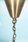 Vintage Glass Hanging Lamp in Crystal & Brass, 1960s 18