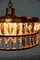 Vintage Glass Hanging Lamp in Crystal & Brass, 1960s 22