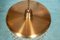 Vintage Glass Hanging Lamp in Crystal & Brass, 1960s 5
