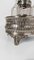 Vintage Silver-Plated Cruet Set with Cut and Beveled Crystal Glass Bottles, 1950s, Set of 5 8