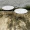 Oval Coffee Tables in Chromed Steel and Marble, Italy, 1960s, Set of 2 3