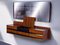 Mid-Century Italian Wall Mounted Sideboard with Mirror by Vittorio Dassi for Dassi Mobili Moderni, 1958, Set of 2, Image 2