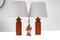 Large Mid-Century Modern Danish Teak Table Lamps, Set of 2, Image 7