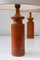 Large Mid-Century Modern Danish Teak Table Lamps, Set of 2, Image 9