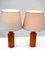 Large Mid-Century Modern Danish Teak Table Lamps, Set of 2, Image 5