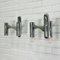 Chrome Wall Lamps attributed to Gaetano Sciolari, Set of 2, Image 1