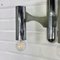 Chrome Wall Lamps attributed to Gaetano Sciolari, Set of 2, Image 5