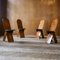 Tl58 Dining Table and Sd57 Chairs attributed to Marco Zanuso for Poggi, Italy, 1970s, Set of 7, Image 26