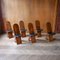 Tl58 Dining Table and Sd57 Chairs attributed to Marco Zanuso for Poggi, Italy, 1970s, Set of 7, Image 10