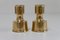 Bougeoirs Mid-Century en Laiton par Jens Quistgaard, Danemark, 1960s, Set de 2 2