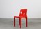 Set of Red Selene Chairs by Vico Magistretti for Artemide, 1970s 6
