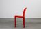 Set of Red Selene Chairs by Vico Magistretti for Artemide, 1970s 7