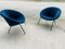 Vintage German Blue Armchair Model 369 by Walter Knoll One of 2 for Walter Knoll / Wilhelm Knoll 7