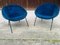 Vintage German Blue Armchair Model 369 by Walter Knoll One of 2 for Walter Knoll / Wilhelm Knoll 12