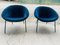 Vintage German Blue Armchair Model 369 by Walter Knoll One of 2 for Walter Knoll / Wilhelm Knoll 3