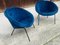 Vintage German Blue Armchair Model 369 by Walter Knoll One of 2 for Walter Knoll / Wilhelm Knoll 14