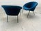 Vintage German Blue Armchair Model 369 by Walter Knoll One of 2 for Walter Knoll / Wilhelm Knoll 9