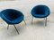 Vintage German Blue Armchair Model 369 by Walter Knoll One of 2 for Walter Knoll / Wilhelm Knoll 5