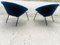 Vintage German Blue Armchair Model 369 by Walter Knoll One of 2 for Walter Knoll / Wilhelm Knoll 16