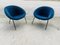Vintage German Blue Armchair Model 369 by Walter Knoll One of 2 for Walter Knoll / Wilhelm Knoll 1