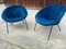 Vintage German Blue Armchair Model 369 by Walter Knoll One of 2 for Walter Knoll / Wilhelm Knoll 18