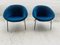 Vintage German Blue Armchair Model 369 by Walter Knoll One of 2 for Walter Knoll / Wilhelm Knoll 2