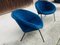 Vintage German Blue Armchair Model 369 by Walter Knoll One of 2 for Walter Knoll / Wilhelm Knoll 13