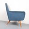 Armchair in Pigeon Blue-Light Gray, 1950s 7
