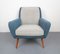 Armchair in Pigeon Blue-Light Gray, 1950s 4