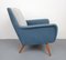 Armchair in Pigeon Blue-Light Gray, 1950s 6