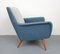 Armchair in Pigeon Blue-Light Gray, 1950s, Image 6