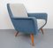 Fauteuil Bleu Pigeon-Gris Clair, 1950s 10