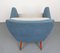 Armchair in Pigeon Blue-Light Gray, 1950s 11