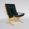 Black Leather Siesta Lounge Chairs by Ingmar Relling for Westnofa, 1970s, Set of 2 4