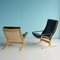 Black Leather Siesta Lounge Chairs by Ingmar Relling for Westnofa, 1970s, Set of 2 2