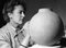 Große dänische moderne Steingutvase von Eva Stæhr-Nielsen für Saxbo, 1960er 14
