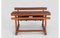 Vintage Wood School Desk with Double Seat, Image 3