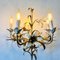 Candelabro Torchiere vintage fatto a mano, Immagine 3