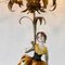 Candelabro Torchiere vintage fatto a mano, Immagine 4