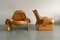 P60 Lounge Chairs with Ottoman by Vittorio Introini for Saporiti, 1960s, Set of 2 14