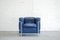 Vintage Blue Model LC2 Leather Chair by Le Corbusier for Cassina 1