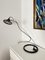Lampada da scrivania vintage con base circolare pesante e braccio mobile in metallo, anni '70, Immagine 2