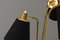 Schwedische Stehlampe mit drei Stielen, 1960er 6