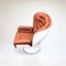 Cognacfarbener & weißer Elda Chair von Joe Colombo für Longhi, 2010er 6