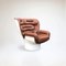 Cognacfarbener & weißer Elda Chair von Joe Colombo für Longhi, 2010er 2